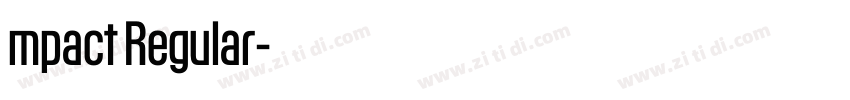 mpact Regular字体转换